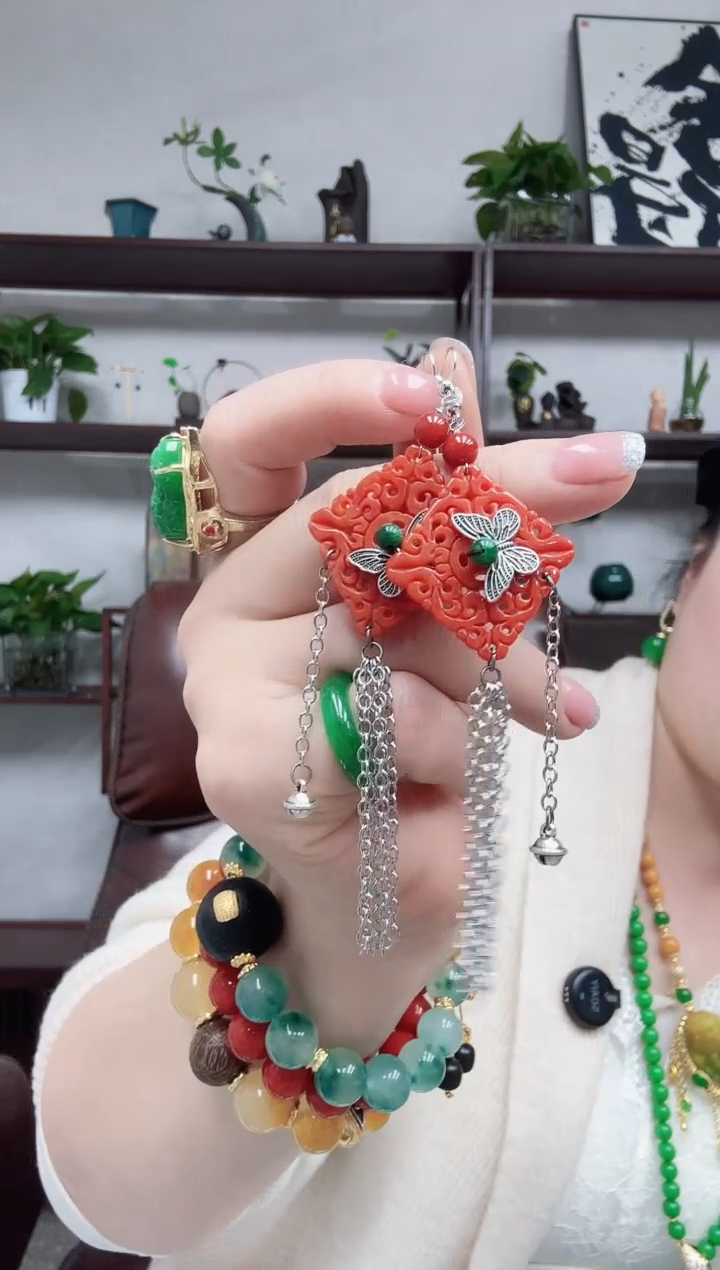 无非金属1****7657编号耳坠