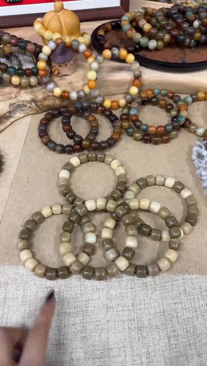 手串菩提根/象牙果14奶咖正桶（121）