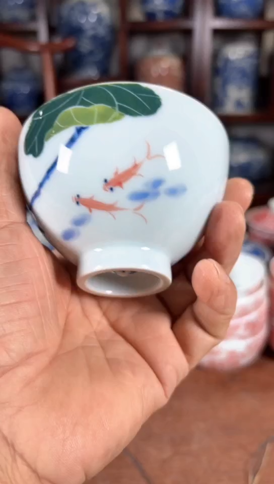 杯五彩瓷器杯子瓷器杯子