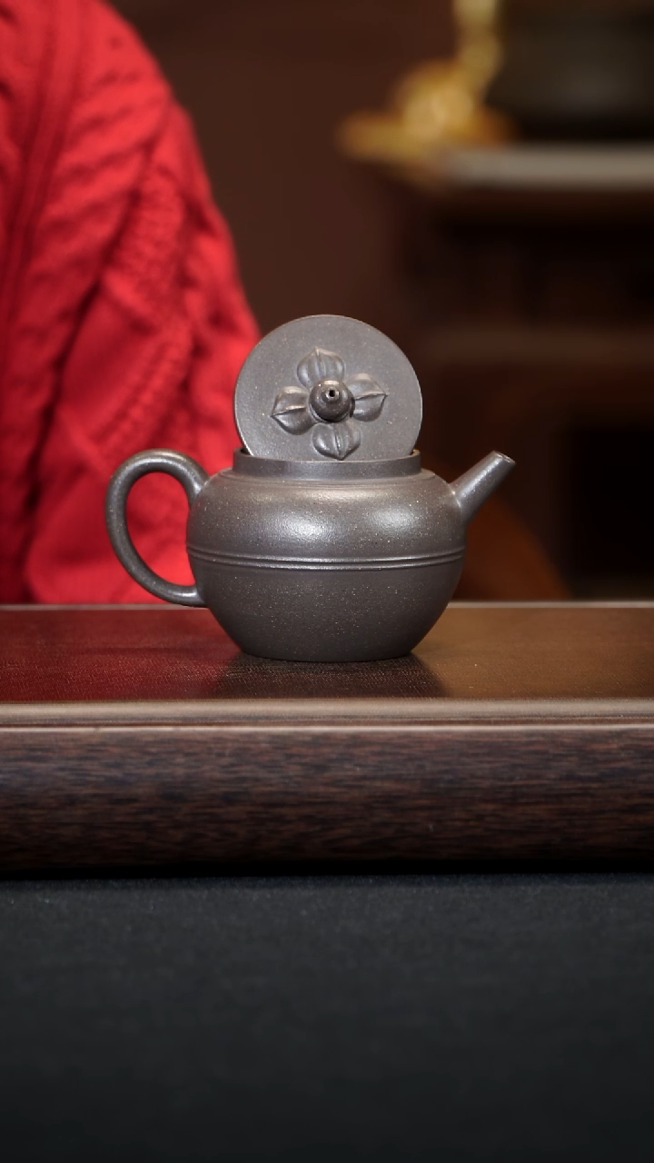茶壶紫砂福利款柿花壶160毫升