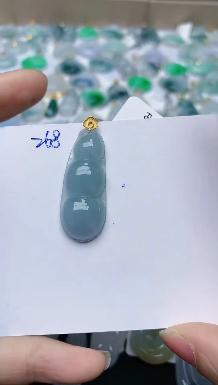 【闪购商品】翡翠颈饰18K金镶嵌天然翡翠A货    268