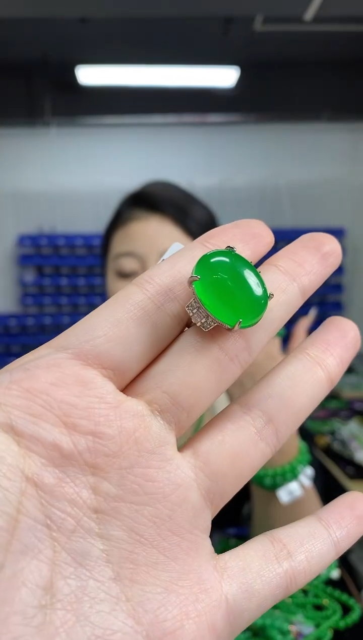 未镶嵌戒指翡翠闪购链接   多样性发其一颜色微差