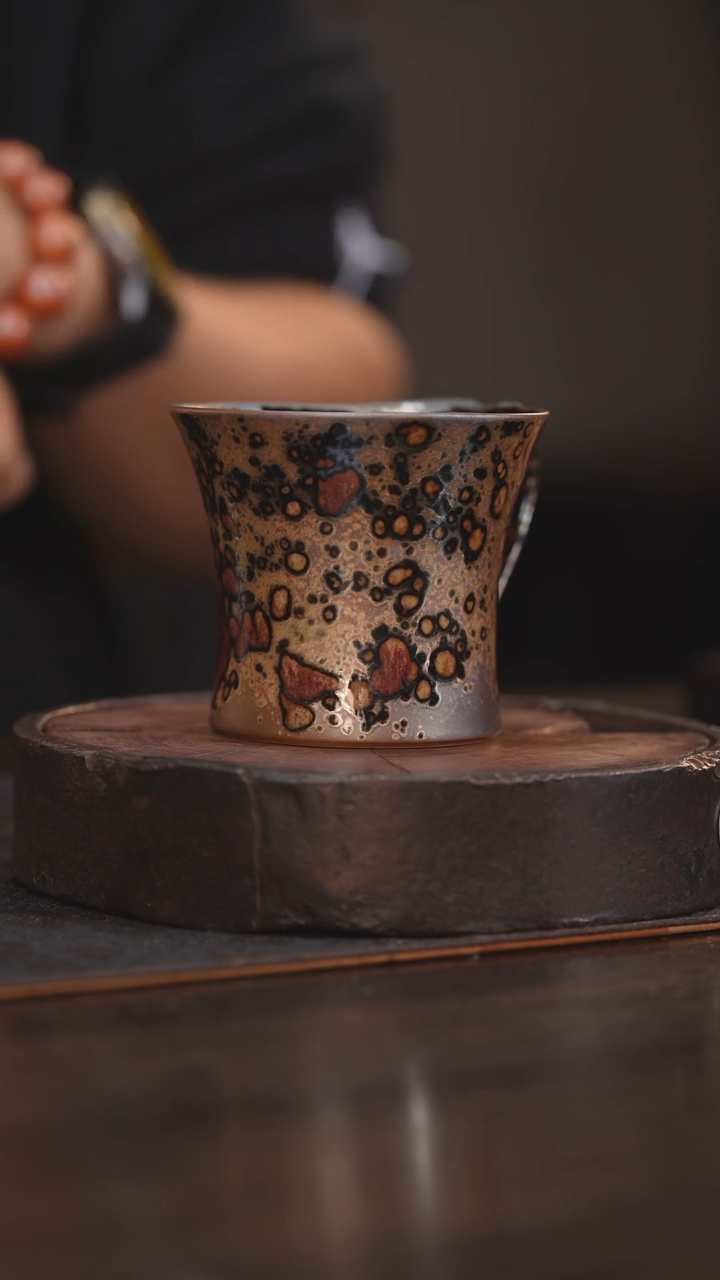 【闪购商品】杯106柴房陶瓷 斑鹿咖啡杯