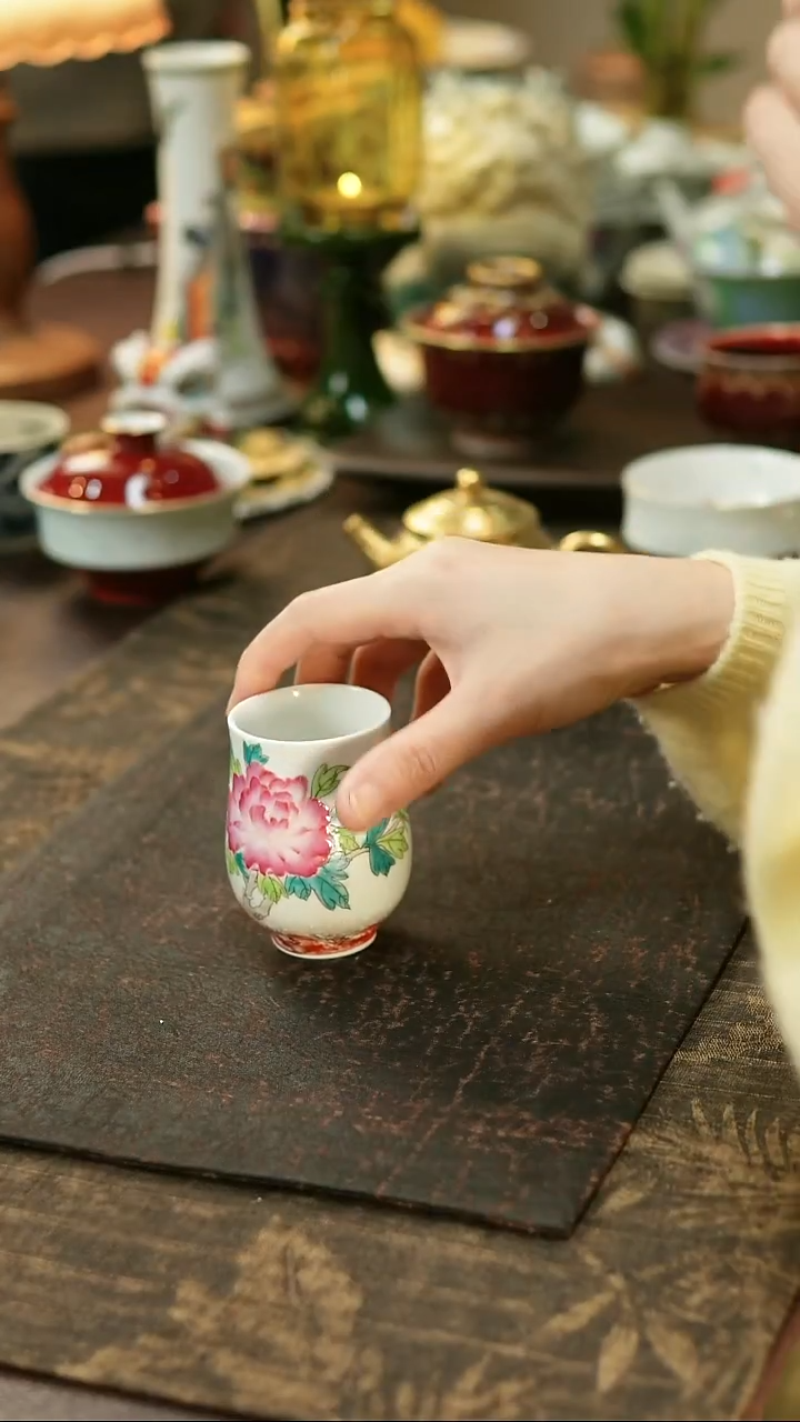 景德镇陶瓷杯碗柴烧多人