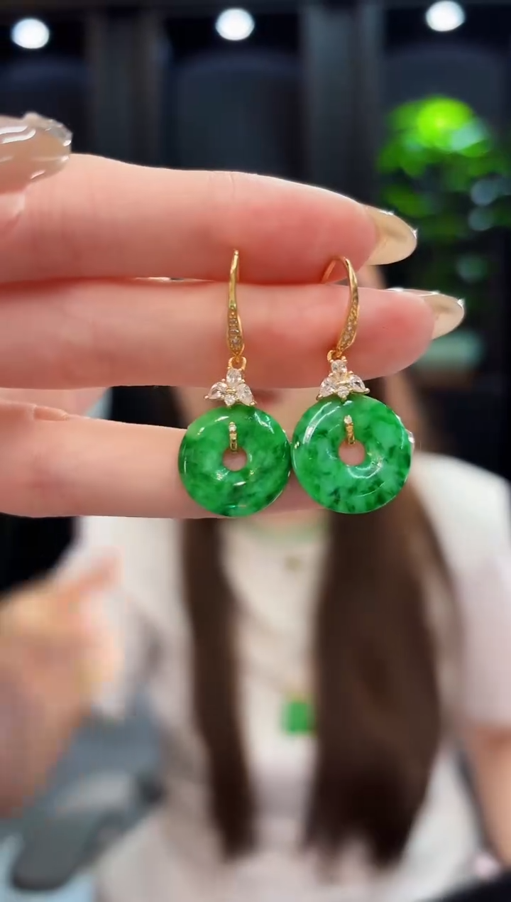 翡翠未镶嵌耳饰缅料A货/多样性发货/一件