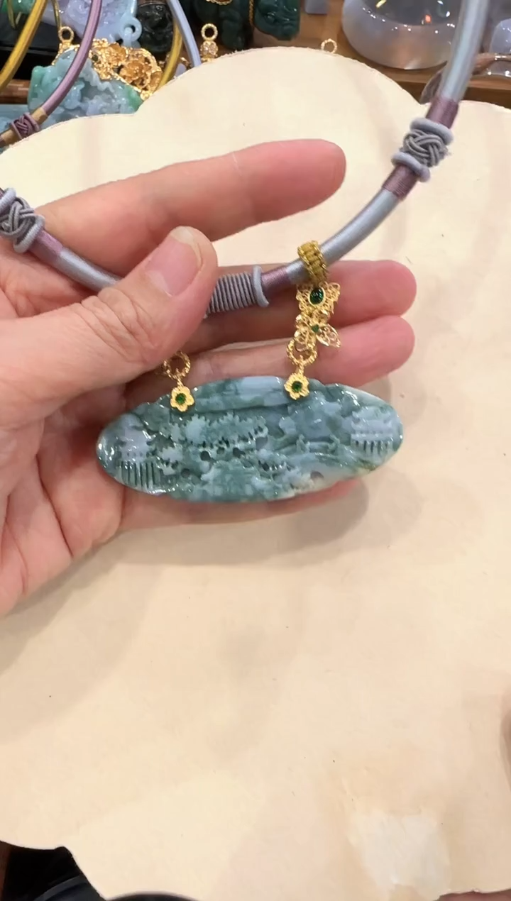 【闪购商品】翡翠颈饰未镶嵌国风