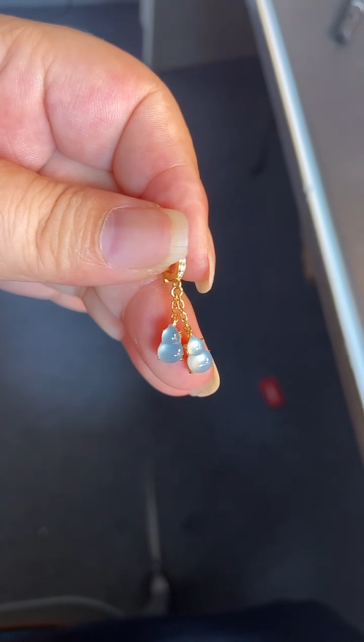 吊坠(不含链)银S925镶嵌翡翠1