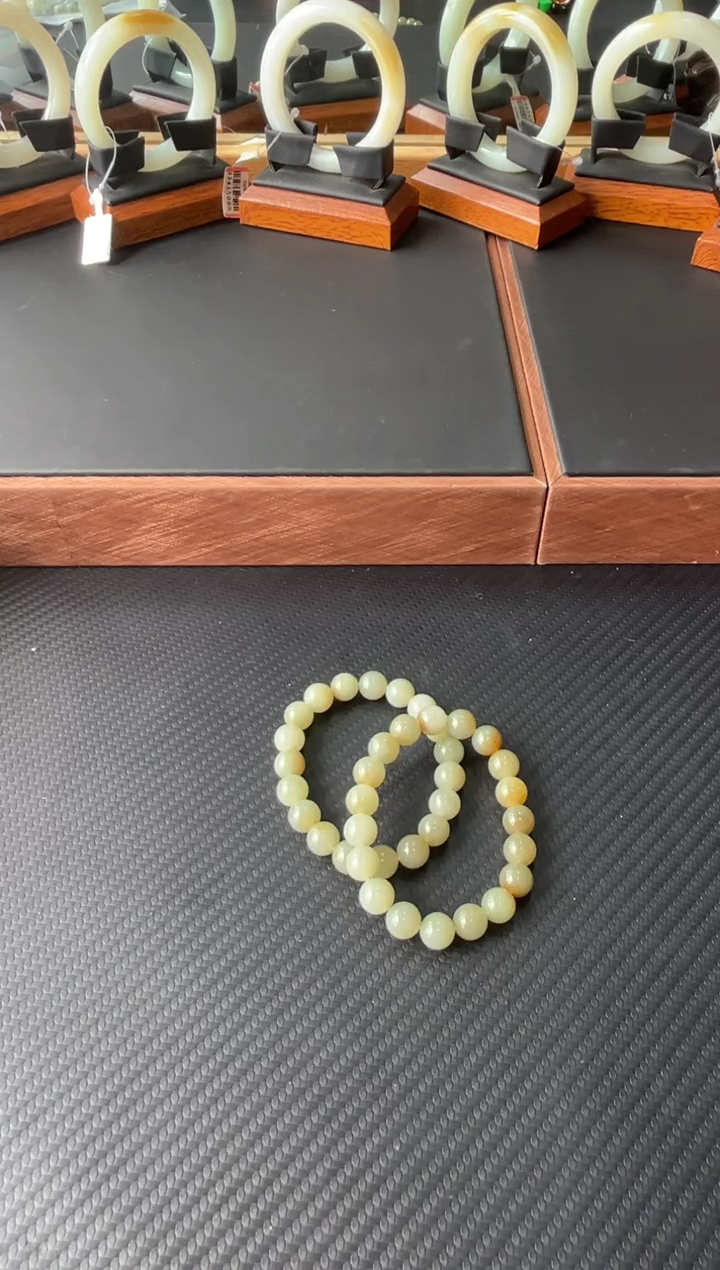 手串未镶嵌和田玉若羌微色差卡12JM多样性发货拍一发一