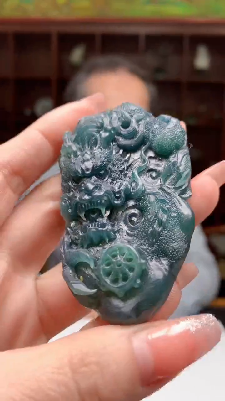 【闪购商品】定制翡翠未镶嵌1081ry-毛货挂件35