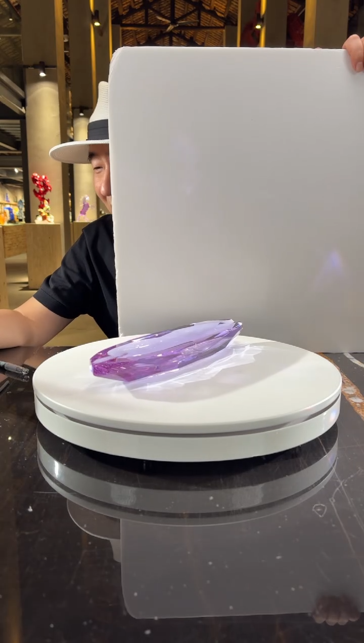 摆件CS0104009紫罗兰水晶琉璃雪茄缸