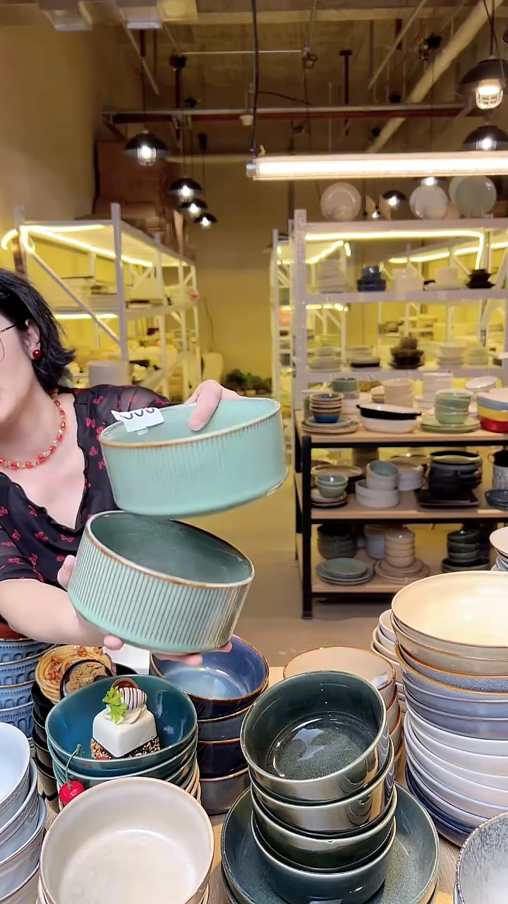 瓷239外贸尾货高温釉下彩陶瓷餐具默认微瑕