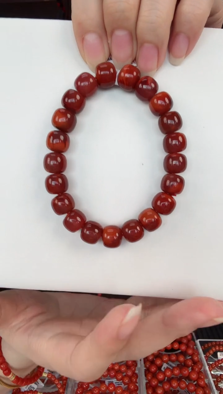 【闪购商品】南红玛瑙瓦西老型手串11+未镶嵌一个/条
