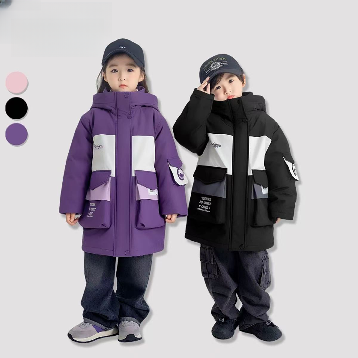 C7-311迪儿童秋冬加绒棉服外套(W365)