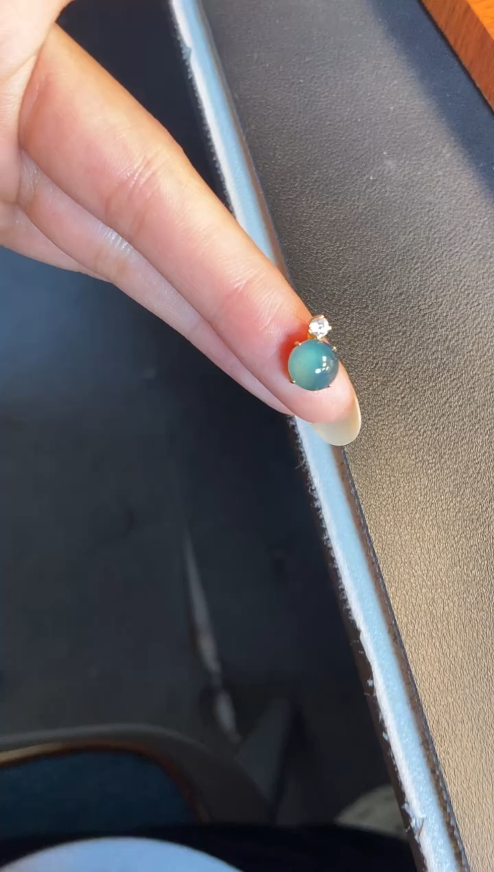 吊坠(不含链)银S925镶嵌翡翠1