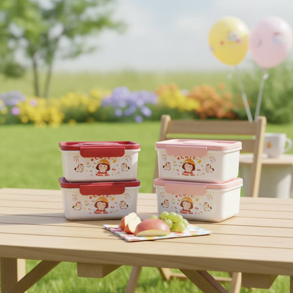 【马年限定】和平女孩便当盒保鲜盒水果盒微波炉上班族吃饭带饭饭盒
