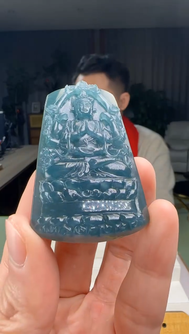 【闪购商品】翡翠吊坠(不含链)未镶嵌DY@@960Q3J15477