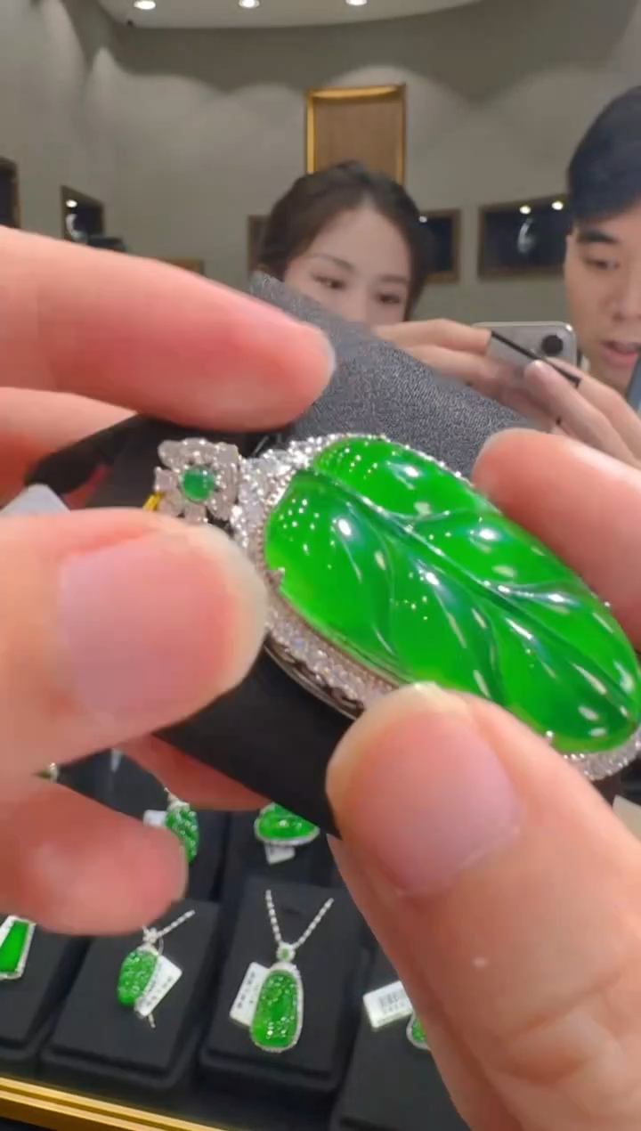 【闪购商品】翡翠吊坠(赠链)银S925镶嵌天然翡翠A货多样性发一件