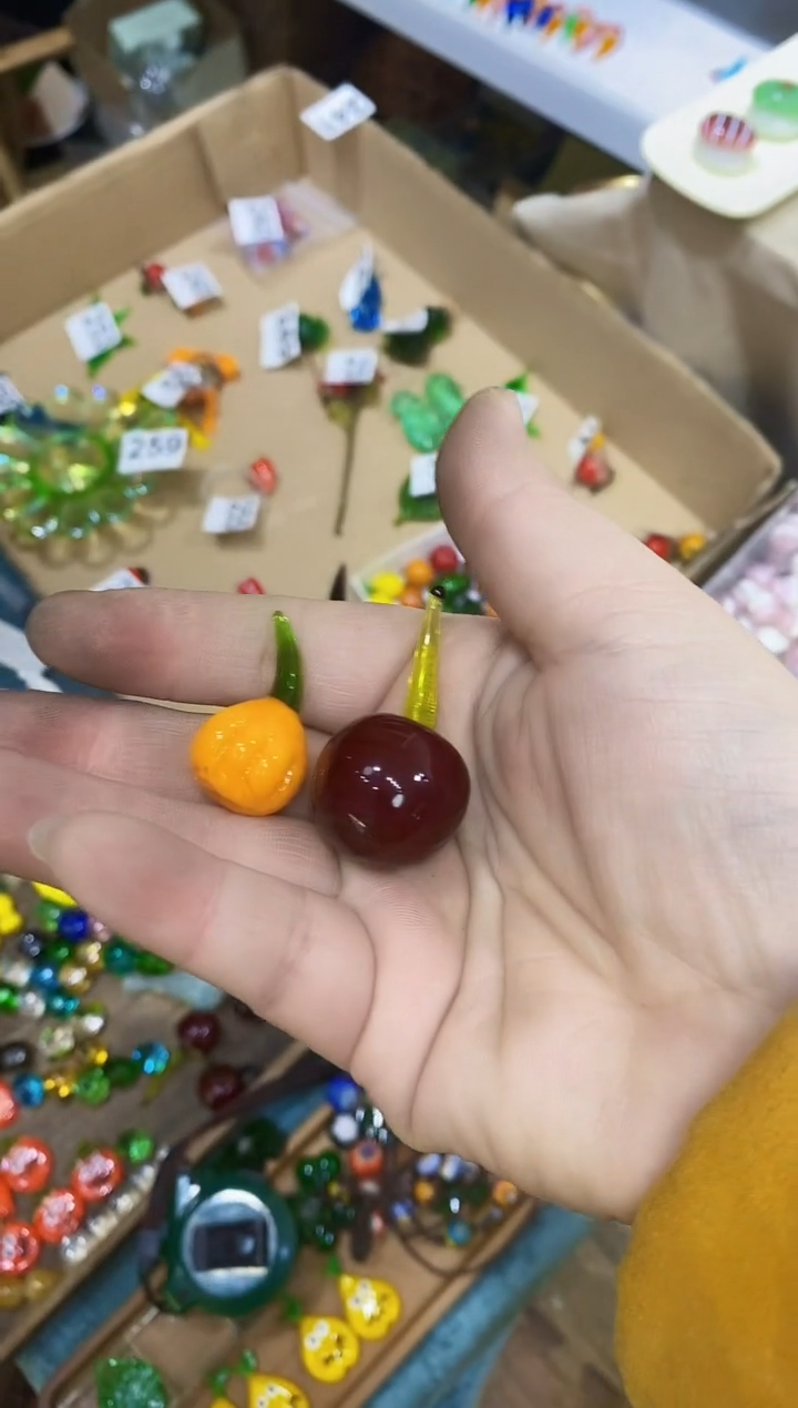 【闪购商品】琉璃手工艺品车厘子+南瓜