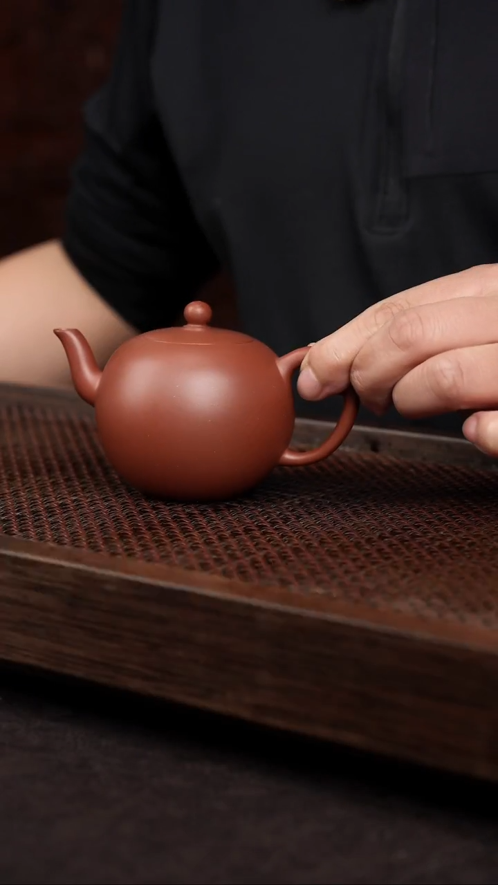 【闪购商品】紫砂茶壶底槽清一粒珠【带矿标证书】