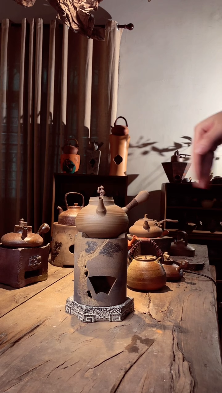 【闪购商品】壶一步到位葫芦侧把加松风炉