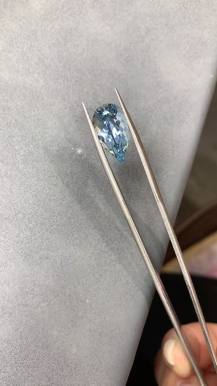 未镶嵌笔搁海蓝宝石15海蓝宝裸石5.62ct