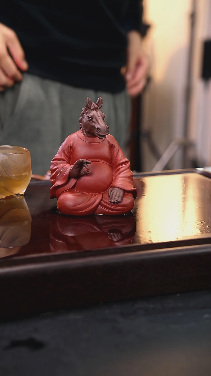 紫砂茶宠紫砂马仙