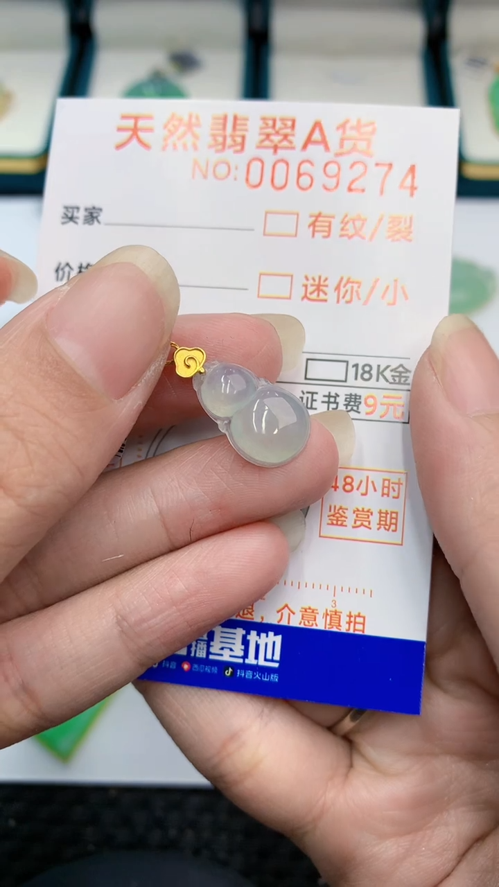 【闪购商品】翡翠颈饰18K金镶嵌            8