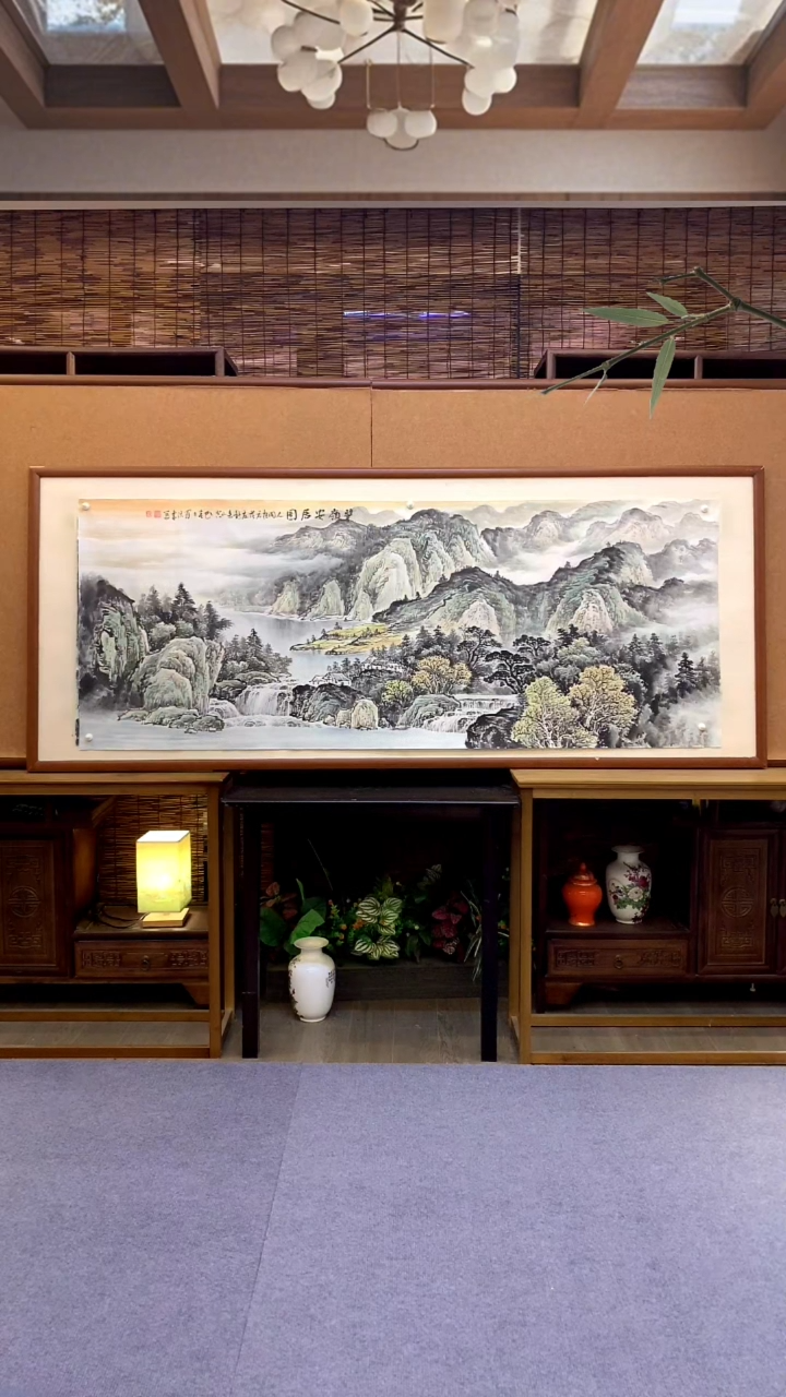 国画国画纯手绘纯实木205*85cm