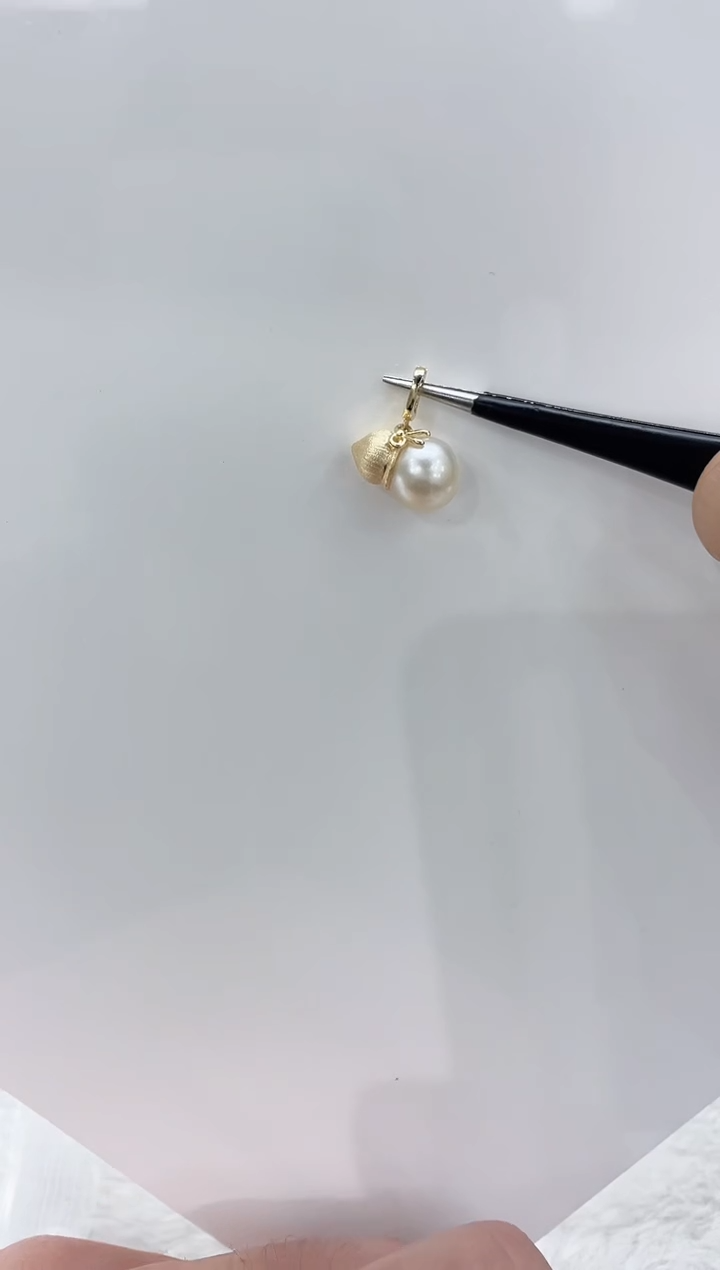 【闪购商品】海水珍珠吊坠(不含链)银S925镶嵌海水珍珠吊坠