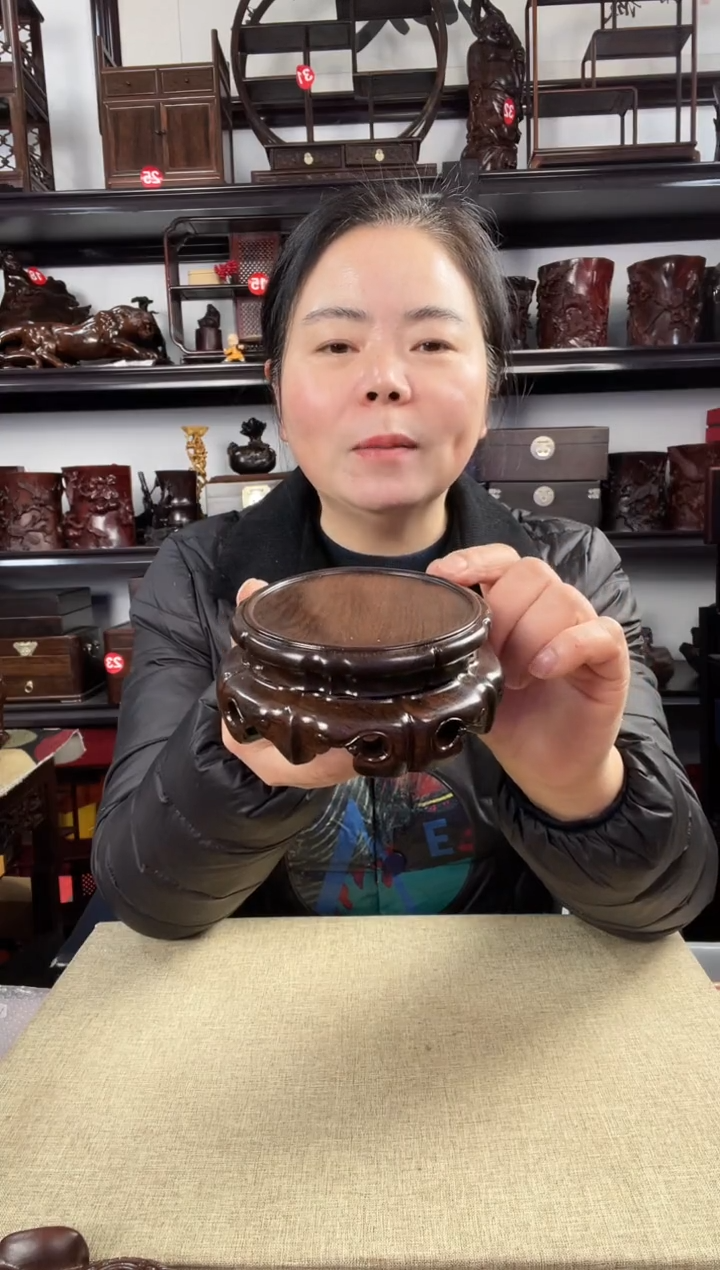 木旋转如意老李红木工艺品