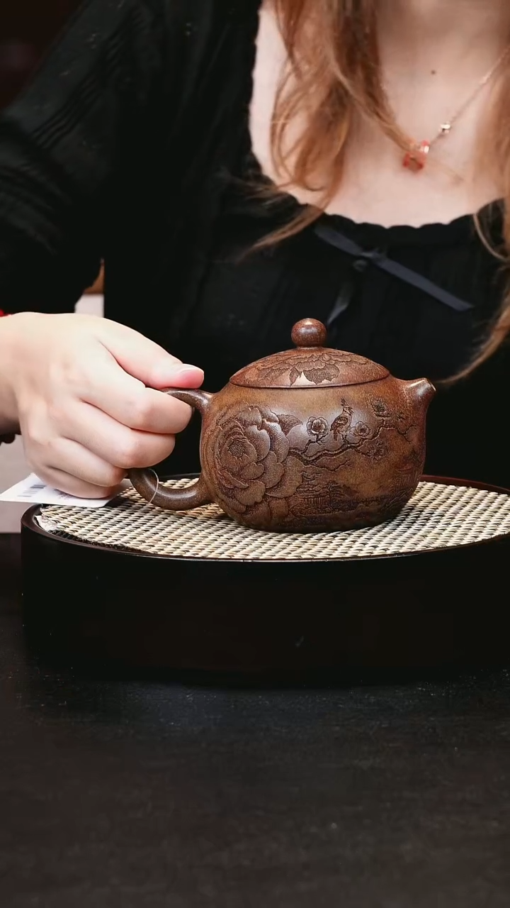 茶壶紫砂宜兴茶壶h70608