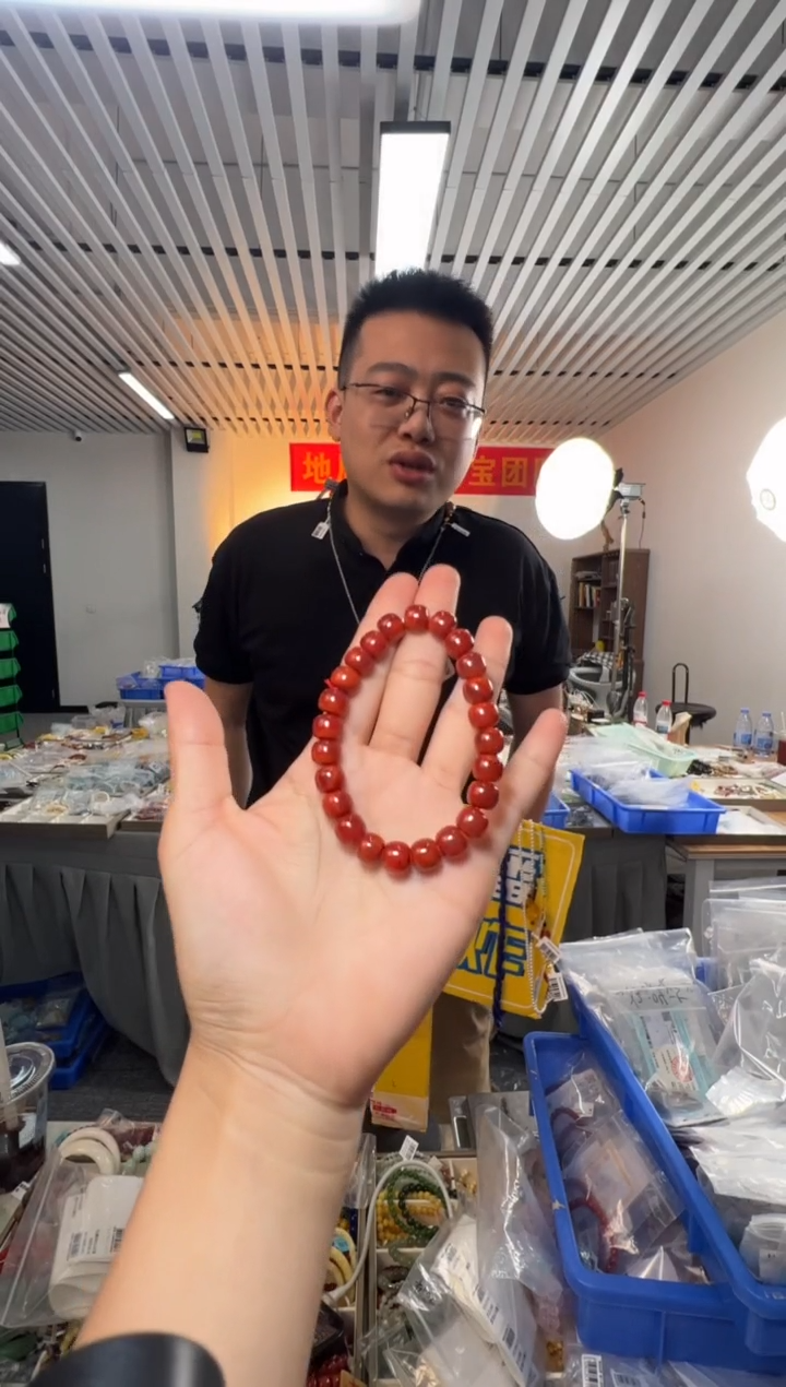 未镶嵌手串南红玛瑙南红玛瑙老型珠单圈