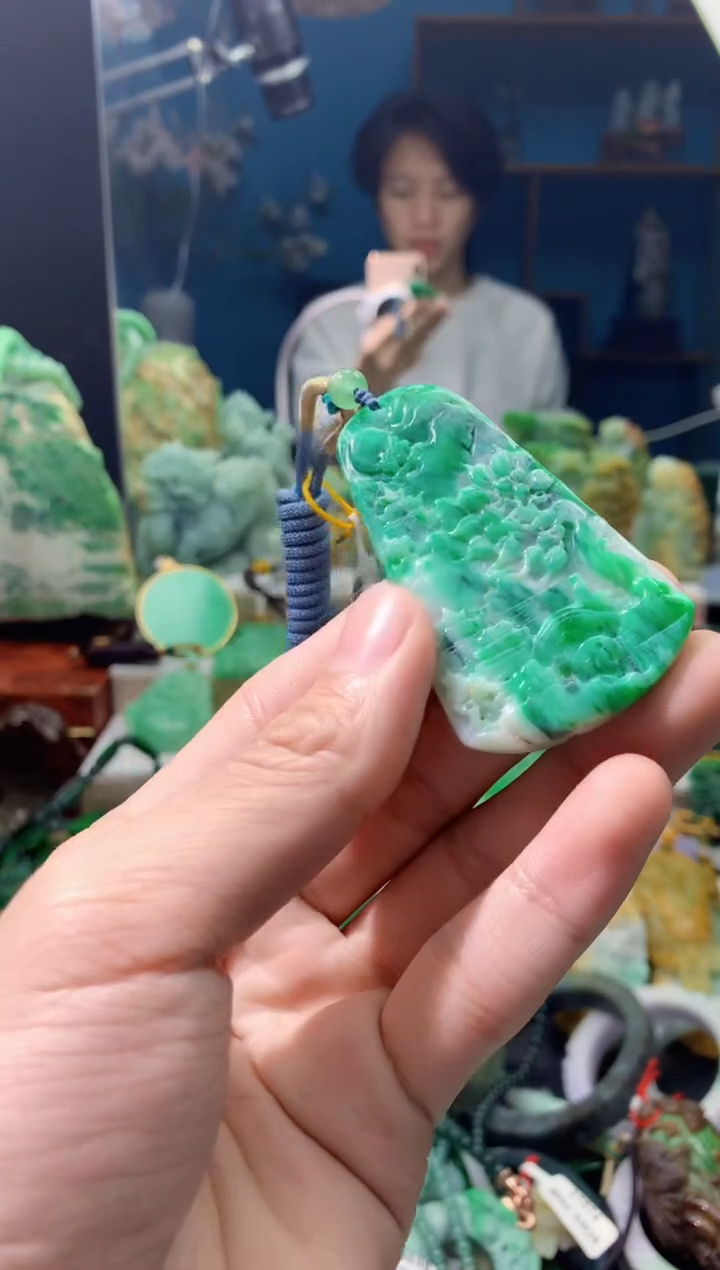 颈饰未镶嵌翡翠翡翠天然缅甸a货翡翠