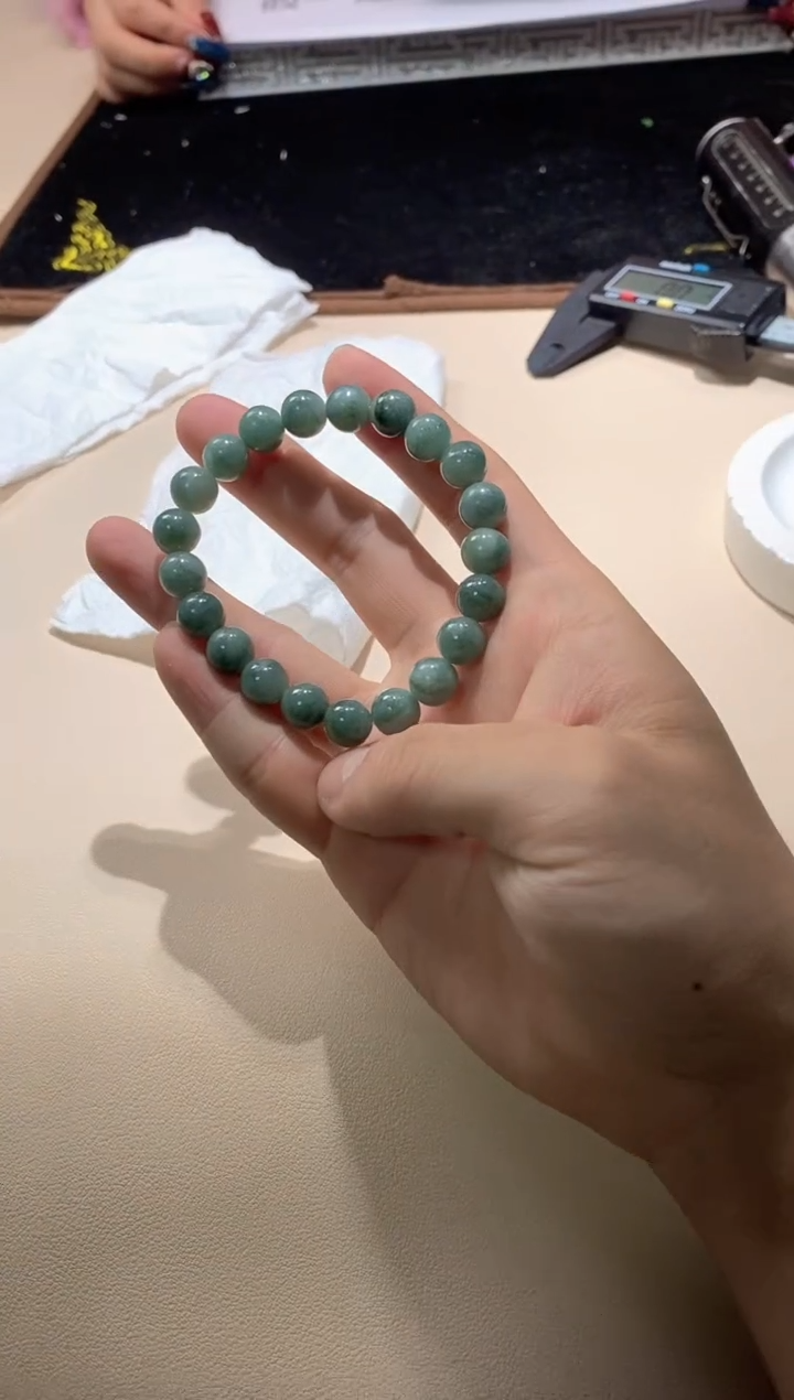 未镶嵌手链翡翠天然缅甸珠串拍一发一