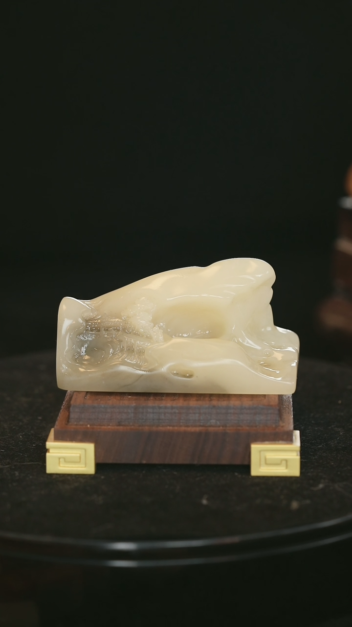 【闪购商品】寿山石芙蓉石山水雕