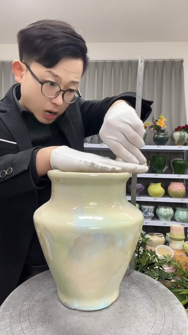 12.4陶瓷花盆直播链接高. 22     口13