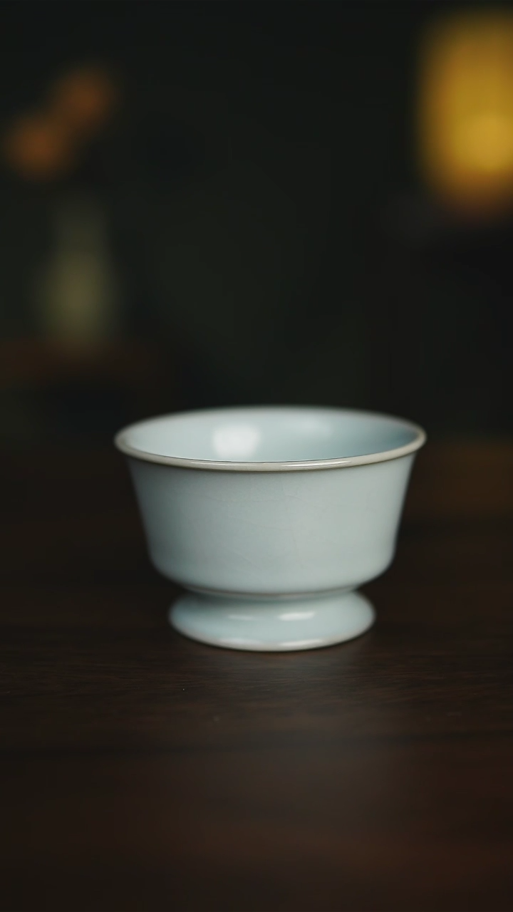 【闪购商品】天青釉 高足杯 一级