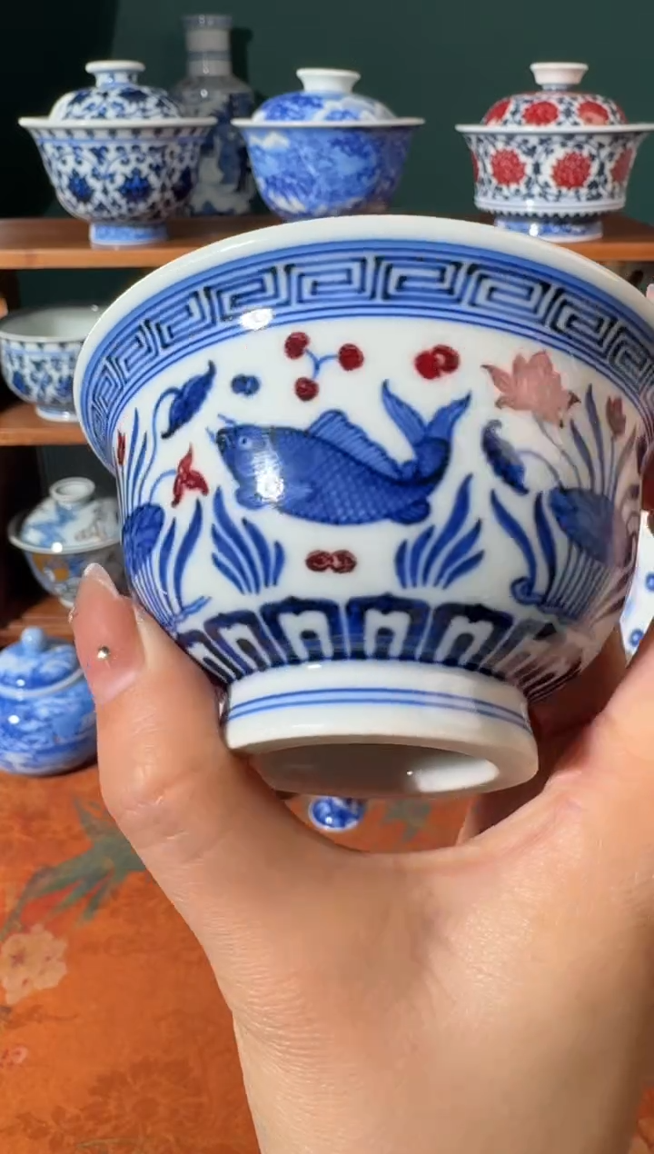 【闪购商品】杯永明尚玩鱼藻压手杯