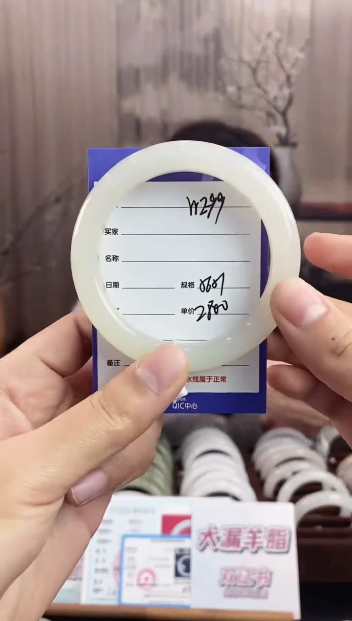 未镶嵌手镯和田玉WE99微色差