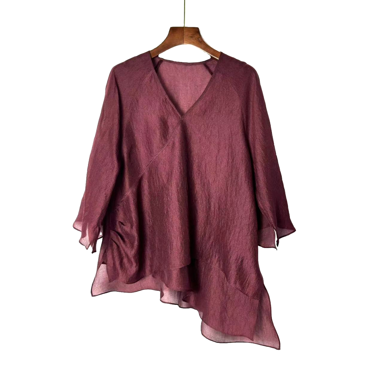 朱总服饰20242028中式V领衬衫
