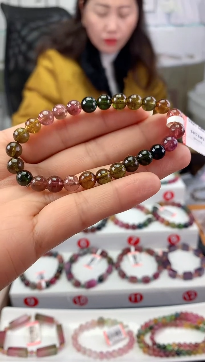 未镶嵌手串碧玺多样性发一条