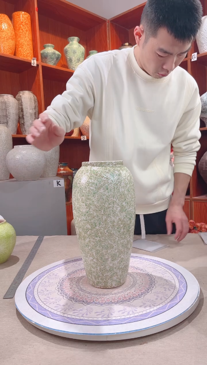 【闪购商品】瓶 春意盎然大号 陶瓷花瓶 无花