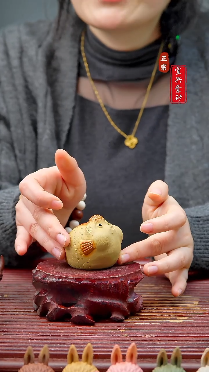 紫砂茶宠宜兴紫砂茶宠摆件