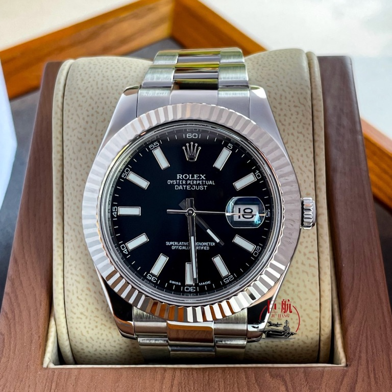 99新 Rolex/劳力士 日志型 116334-0003 41mm 16年全套全长