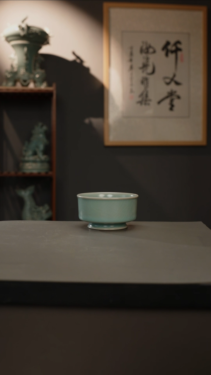 【闪购商品】杯仿古釉原矿 圆唇杯
