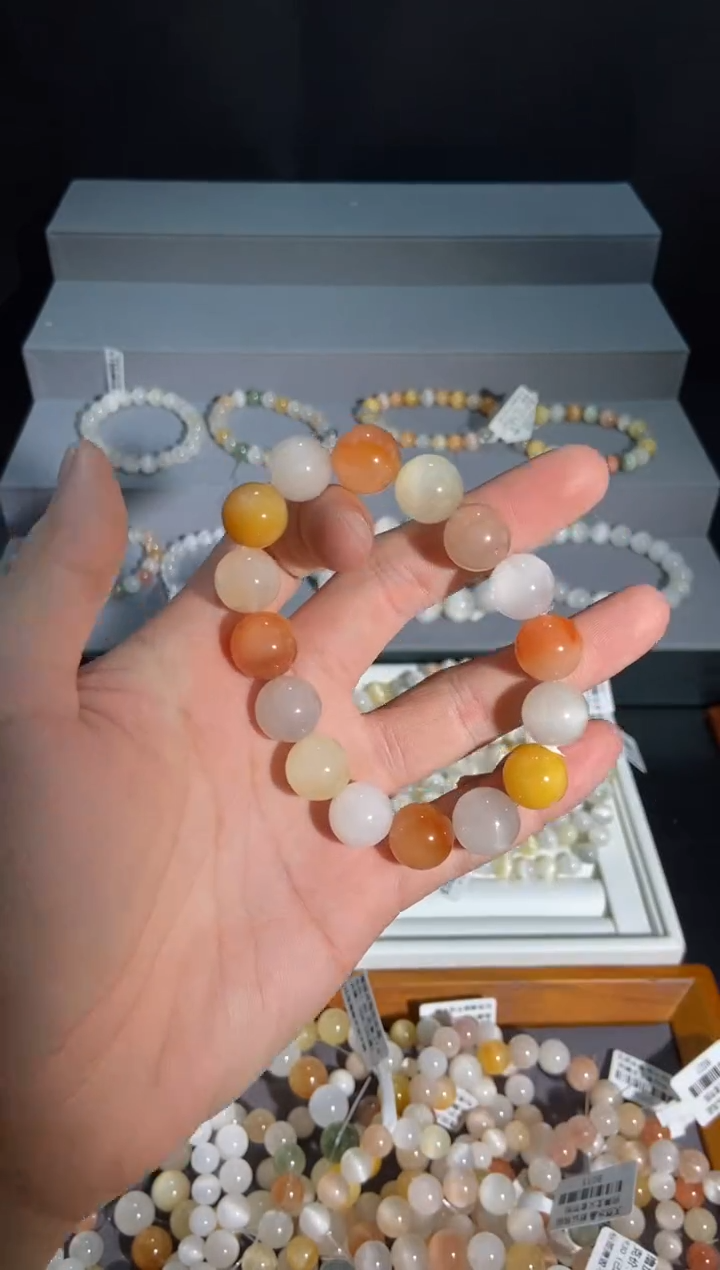 未镶嵌手串水晶9号链接 卡13咪+