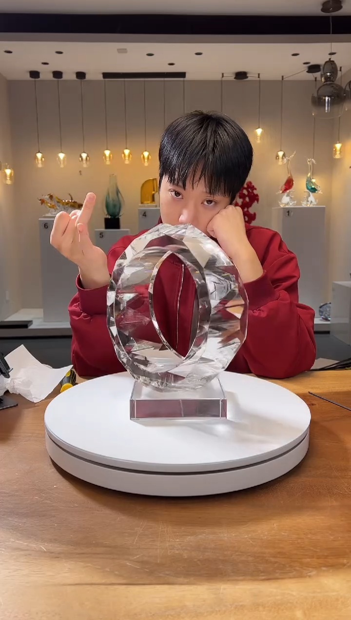 【闪购商品】茶宠巴比特美学 透明光影之环闭口带底座