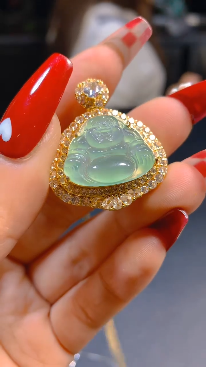 【闪购商品】翡翠吊坠(赠链)未镶嵌0682698971多样性发一