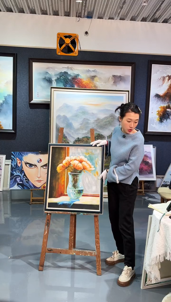 【闪购商品】油画23号 50*60 花卉-手绘油画