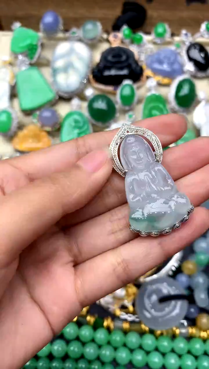 【闪购商品】翡翠颈饰18K金镶嵌441-中国好珍宝